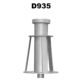 D935: Placa para acoplar el brazo de anclaje a bajo suelo